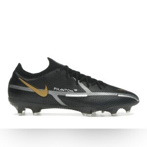 Nike Phantom GT Cleats Black with Gold and Silver